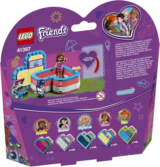 LEGO Friends Olivia’s Summer Heart Box 41387 Building Kit, New 2019 (93 Pieces)