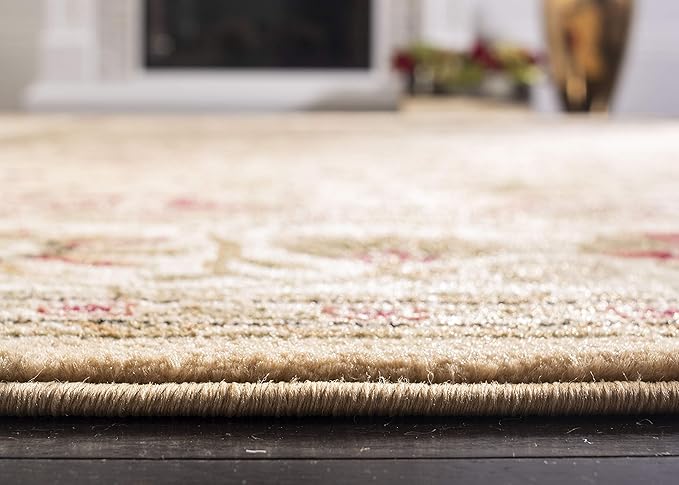 SAFAVIEH Lyndhurst Collection Runner Rug - 2'3" x 22', Beige & Ivory, Traditional Oriental Design, Non-Shedding & Easy Care, Ideal for High Traffic Areas in Living Room, Bedroom (LNH212D)