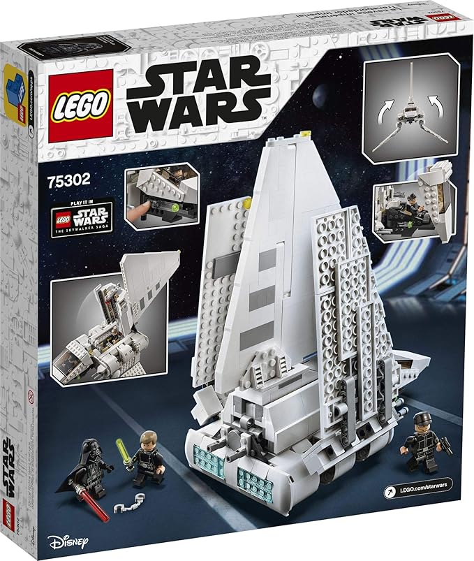 LEGO Star Wars Imperial Shuttle 75302 Building Kit; Awesome Building Toy for Kids Featuring Luke Skywalker and Darth Vader; Great Gift Idea for Star Wars Fans Aged 9 and Up, New 2021 (660 Pieces)
