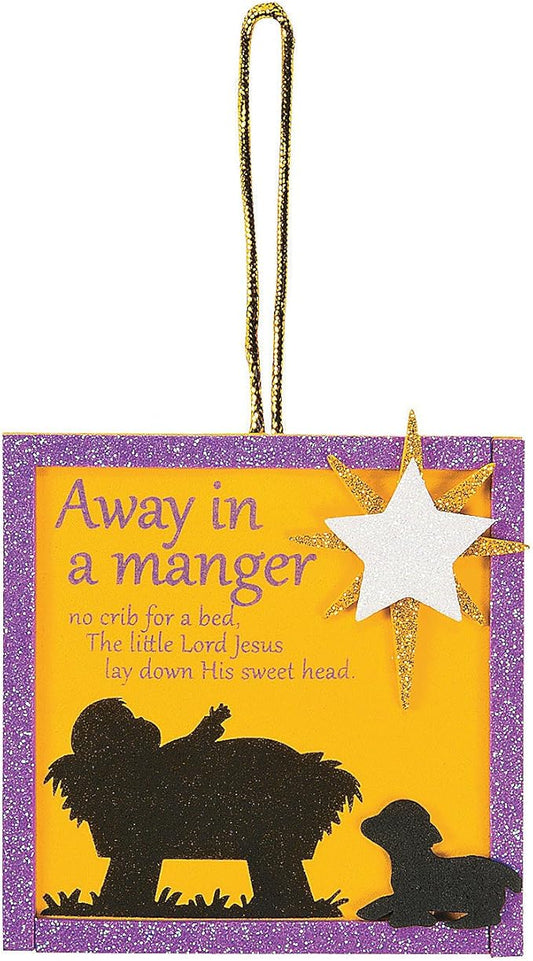 Away in A Manger Ornament Craft Kit -12 - Crafts for Kids and Fun Home Activities