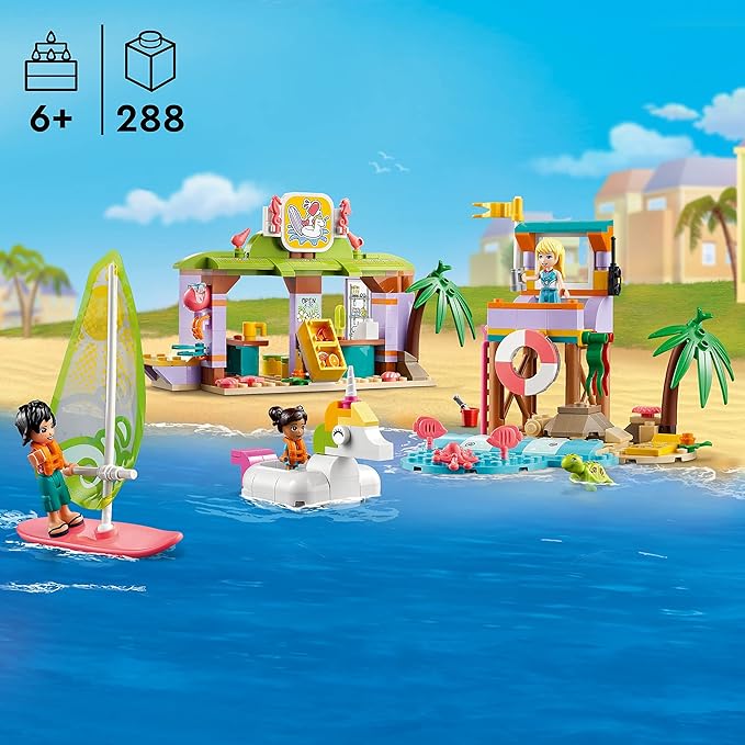 LEGO Friends Surfer Beach Fun 41710 Building Toy Set for Girls, Boys, and Kids Ages 6+ (288 Pieces)