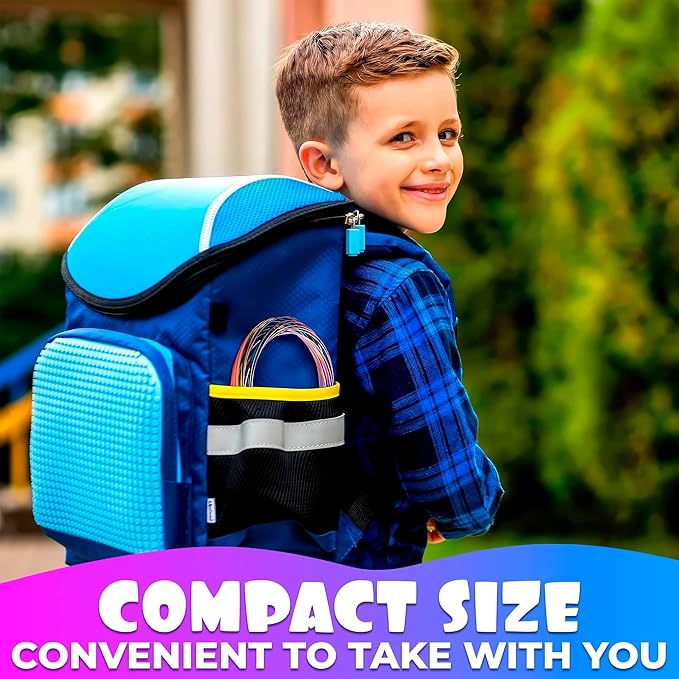 Flow Ring Spinner Ring Arm Toy - Sensory Rings Fidget Bracelet Geometric Sensory Spring Toy Magic Flow Bracelet Fidget Flow Bracelet Flow Rings Fidget Toy - Arm Fidget Spinner Kinetic Toys Magic Rings