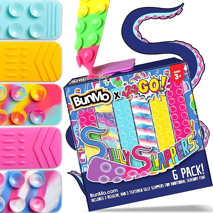BUNMO 6pk Sensory Suction Toys - Sensory Toys - Engaging Creative & Imaginative Play - Sensory Toys for Children - Stimulating & Addictive - Toys for Kids 3+