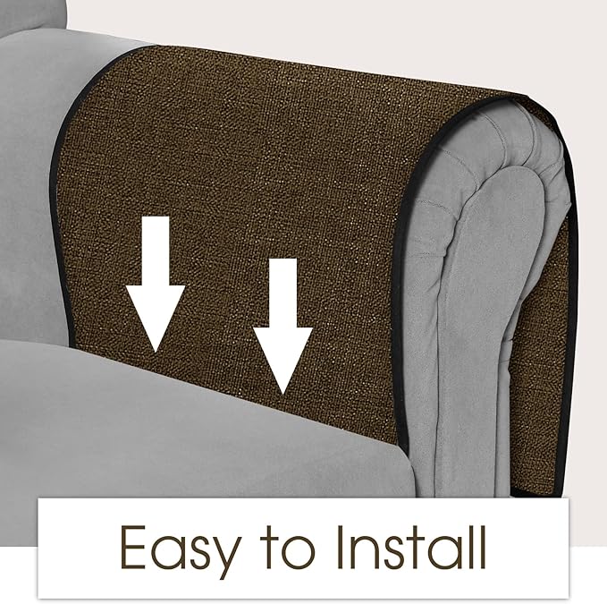 Joywell Armchair Caddy for Couch Remote Control Holder Recliner Armrest Organizer Non Slip Sofa Arm Chair Caddie with 6 Pocket Storage for Magazine, Tablet, Phone, iPad, Chocolate