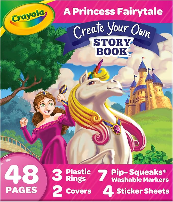Crayola Book Making Kit for Kids, Create Your Own Fairytale Storybook, DIY Kits, Gift for Girls & Boys, Ages 6, 7, 8, 9