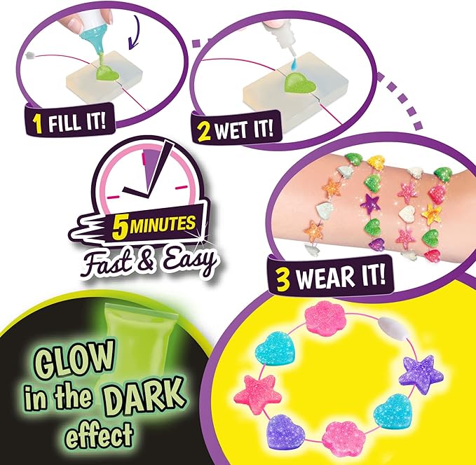 Fast and Fancy Blazelets, Create Colored and Rubber Charms in just 5 Minutes, Innovative Bracelet & Jewelry Maker kit, Arts & Crafts, Ages 6+, Toys for Girls, Girl Gifts, Kids Crafts