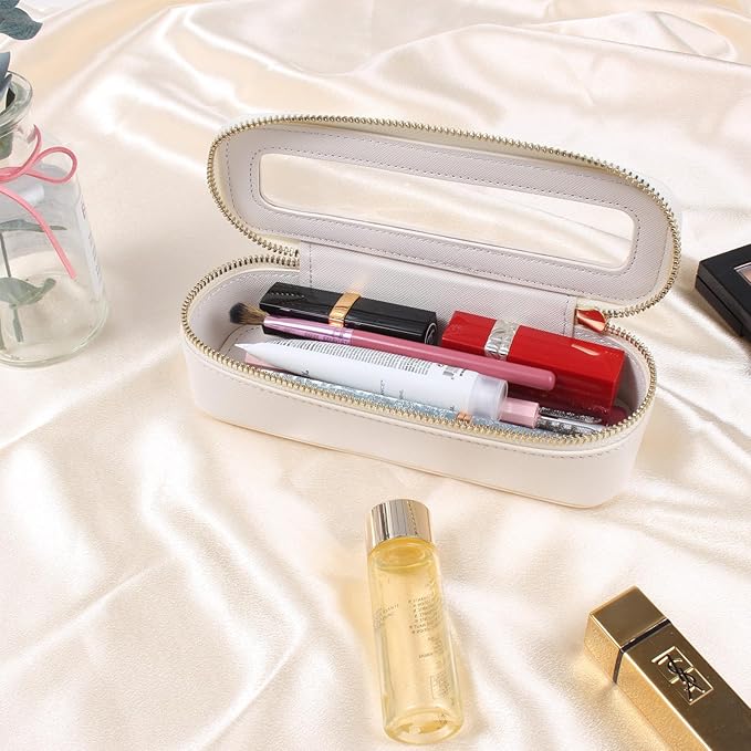 FFpaw Travel Clear Makeup Bag Set, TSA Approved Cosmetic Bag Case with Zipper Portable Makeup Pouch Toiletry Bag Women Traveling Cosmetic Organizer Storage Bag Car Organizer Car Essentials for Women