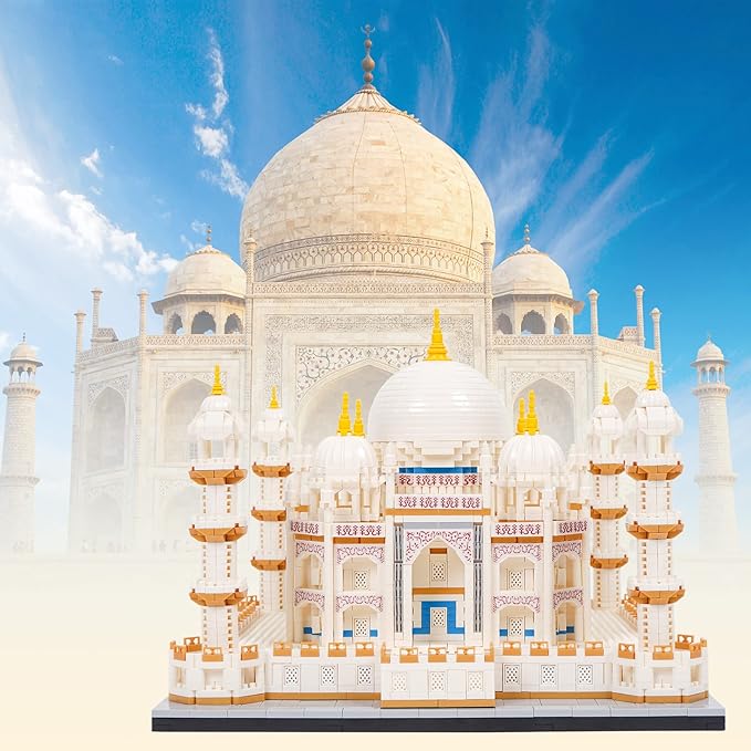 Micro Mini Blocks Architecture Taj Mahal Model Building Blocks Set Architecture Collection (4036 PCS)