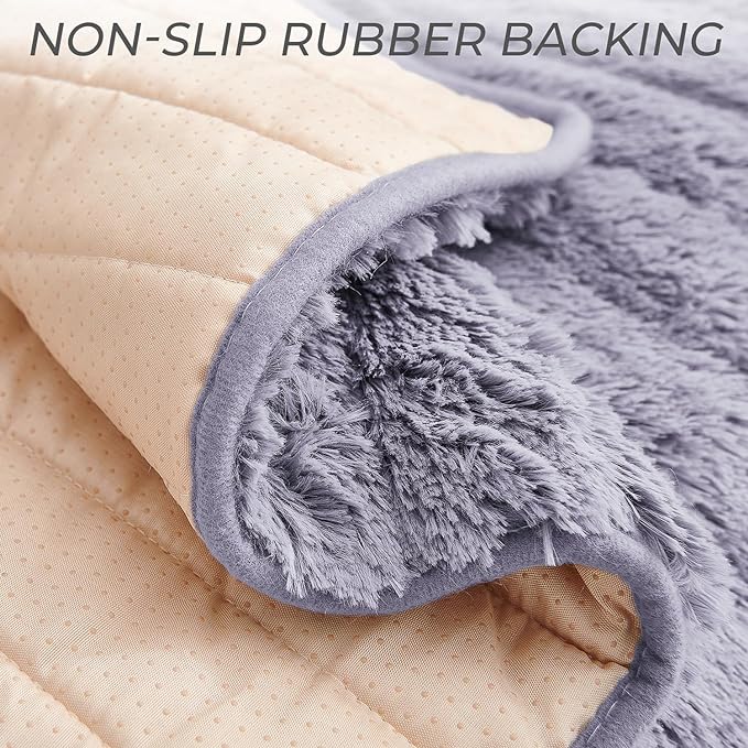 RBSC Home Plush Recliner Slipcover 30 Inches Chair Covers Artificial Wool Lazy Boy Cover Quilted Cover for Large Recliner Chairs and Furniture