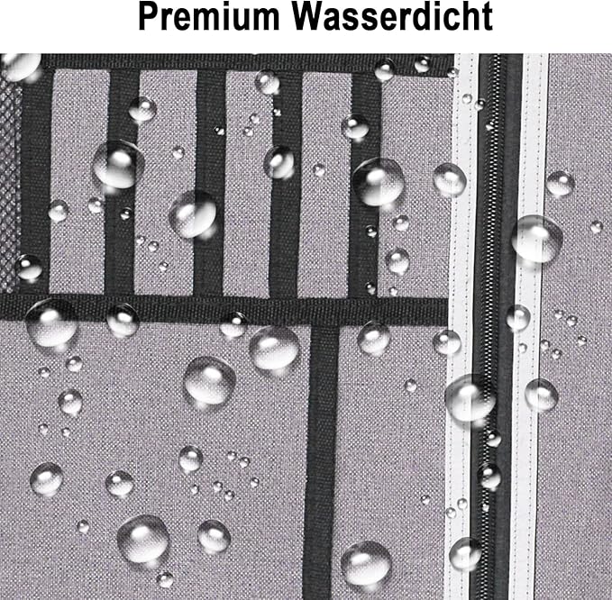 Wheelchair Storage Bag, Double-Sided Armrest Pouch with Cup Holder and Reflective Strip, for Wheelchairs and Walkers (Gray)