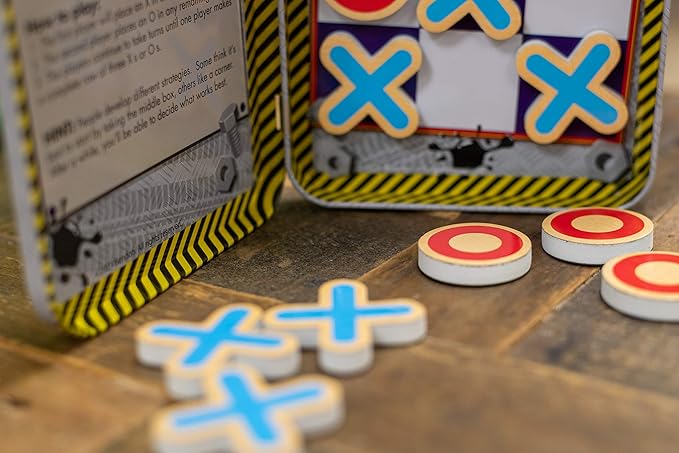 Bendon TS Shure Tic-Tac-Toe Games Mini Magnetic Activity Tin with Illustrated Foam Magnets 50437