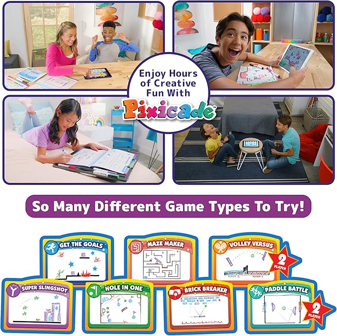 Transform Creative Drawings to Animated Playable Kids Games On Your Mobile Device - Build Your Own Video Game - Gifts for 10 Year Old Girl, Boys - Award Winning STEM Toys for Ages 6-12+
