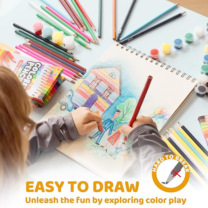 JOYIN 432 Count Colored Pencils Bulk, Pre-sharpened Colored Pencils for Kids 4+, Bulk Coloring Pencils School Supplies for Teachers, Classroom Prizes (12 Assorted Colors, Individual Pack of 36)