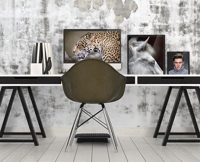 Mount-It! Ergonomic Foot Rest Under Desk | Adjustable Tilt Footrest with Textured Massage Surface | Work Footstool Under Office Desk Foot Support - Black