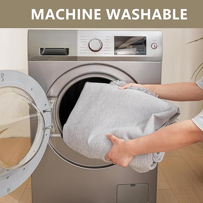 MYSKY HOME Sofa Cover for Dogs Washable for Sofa Boho Couch Cover Cover for Sofa Couch Cover Blanket Couch Cover Thick Durable Sectional Couch Covers Furniture Protector, 71"x 150", Light Gery