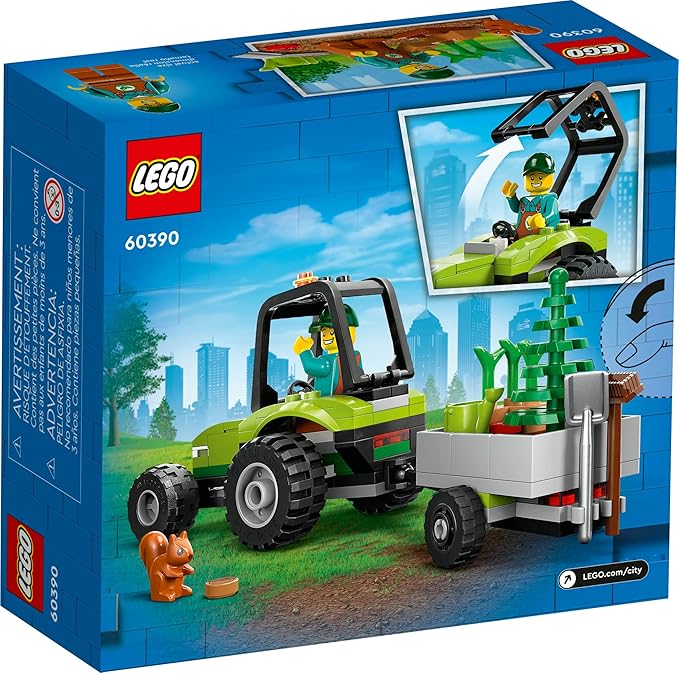 LEGO 60390 City Great Vehicles Park Tractor Farmhouse Toy, Building Kit with Toy Animals, Includes Minifigure, from 5 Years, Gift Idea