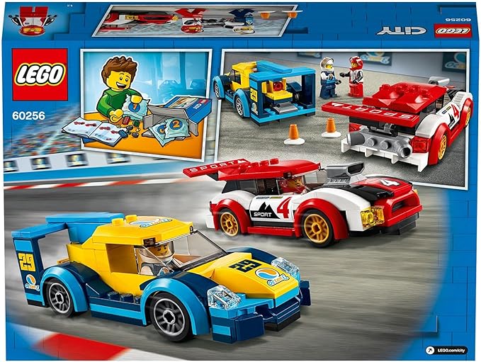 LEGO 60256 City Nitro Wheels Racing Cars Toy with 2 Race Drivers Minifigures, Rally Vehicles for Kids 5+ Year Old