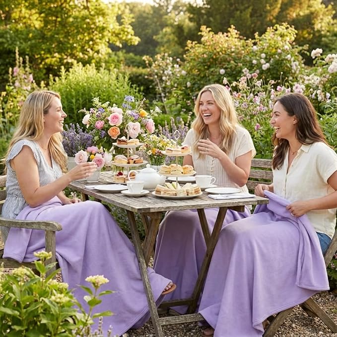 Buryeah 10 Pcs Fleece Blanket Bulk Soft Warm Blankets Cozy Fleece Lightweight Throw Blankets Plush Pet Throw Blanket for Home Bed Sofa Office Wedding Gifts Travel (50" X 60",Brilliant Purple)