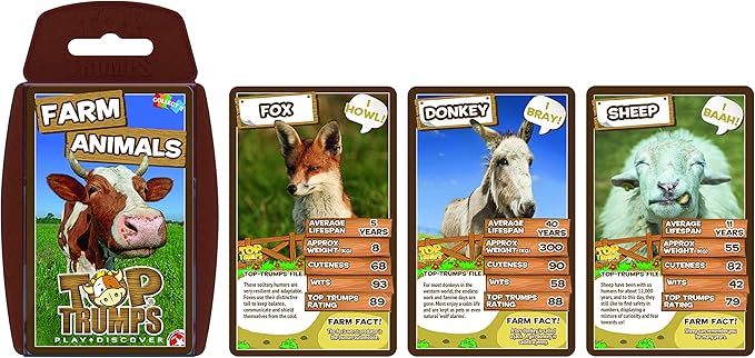 Farm Animals Top Trumps Card Game