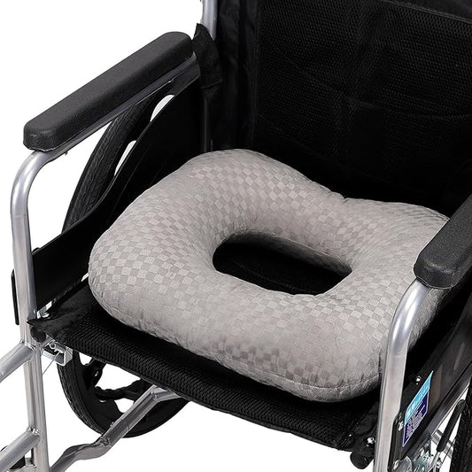 Anti-Slip Wheelchair Cushions, Bed Sore Cushions for Butt, Ergonomic Innovations Orthopedic Donut Pillow, Medical Seat Cushion for Sciatica, Back, Coccyx, Pressure Sore (Gray)