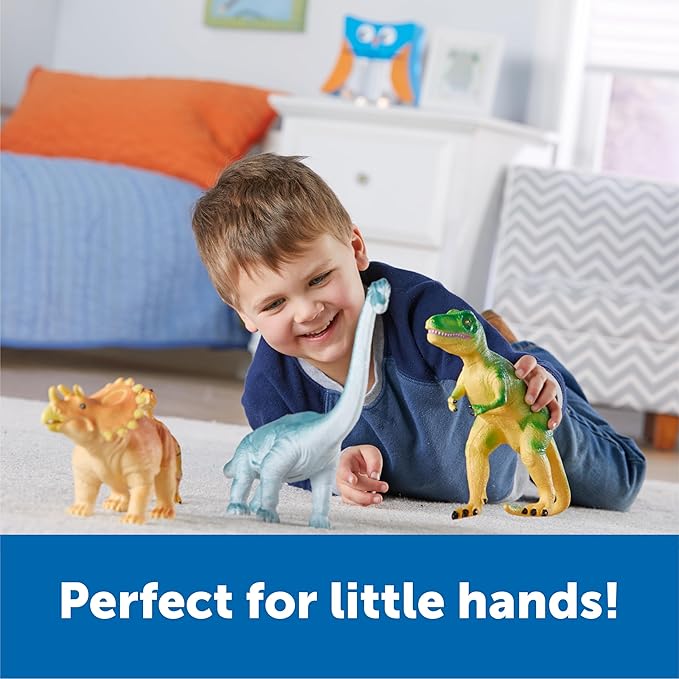 Learning Resources Jumbo Dinosaurs - Toddler Learning Toys, Dinosaurs Toys for Kids Ages 3+, Dinosaur Games