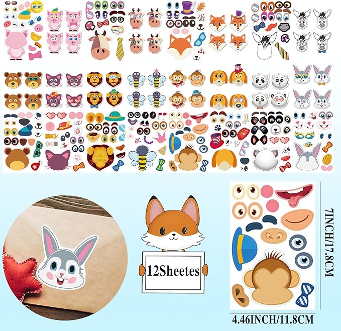 120pcs Jungle Safari Party Favors Set Stickers Keychains Rings Slap Bracelets Baby Shower Goodie Bag Fillers Jungle Safari Party Supplies Wild Theme Party Favors for Kids