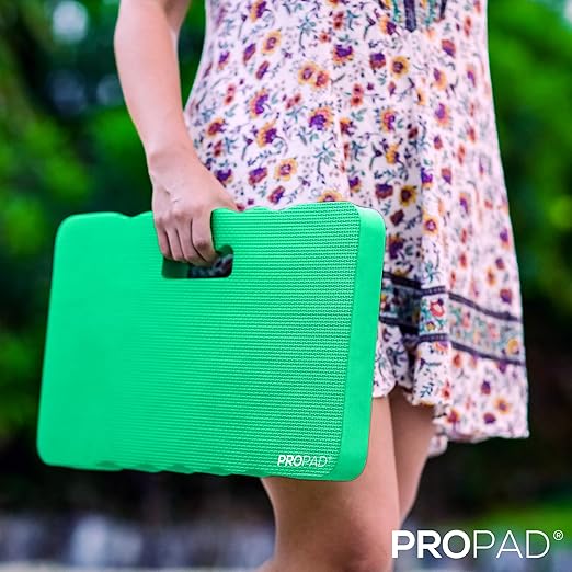 Thick Kneeling Pads, Garden Kneeler for Gardening, Bath Kneeler for Baby Bath, Kneeling Mat for Yoga, Knee Pad for Work, Extra Large (XL) 18 x 11 x 1.5 Inches, Green (Pack of 2)