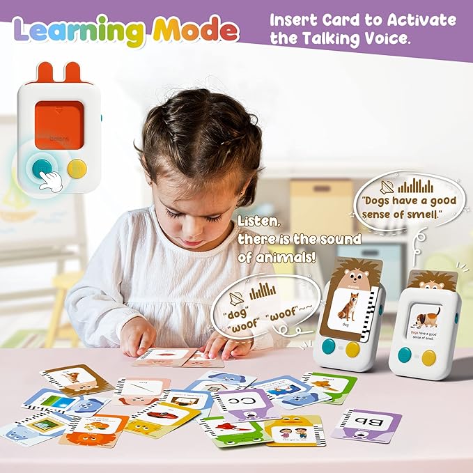 beiens Toddler Toys - Talking Flash Cards for Toddlers 2 3 4 5 6 Year Old with 240 Sight Words - Speech Therapy Autism Sensory Toys for Autistic Children - ABC Learning Educational Montessori Toys