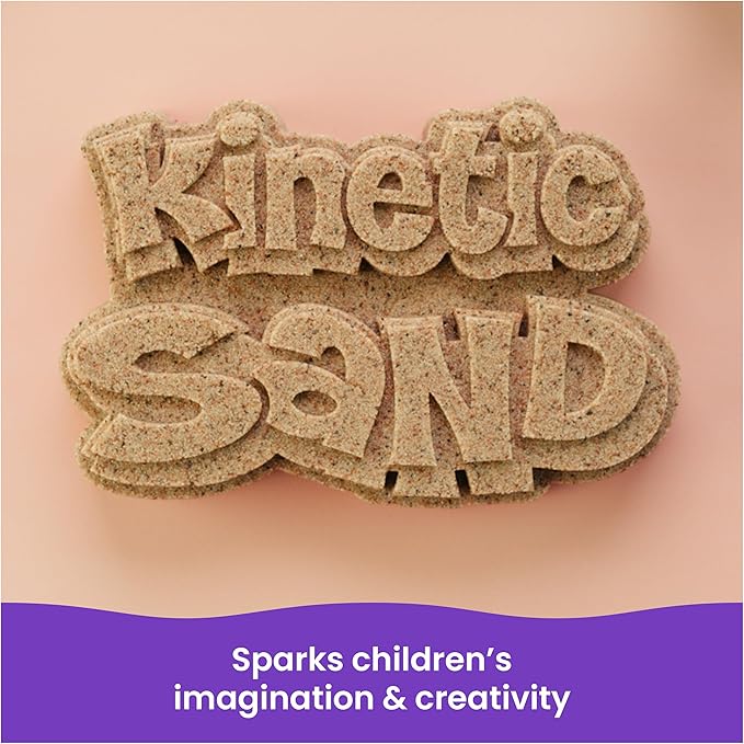 Kinetic Sand, 3.25lbs Beach Play Sand, Moldable Sensory Toys for Kids, Resealable Bag, for Ages 3 and up (Amazon Exclusive)