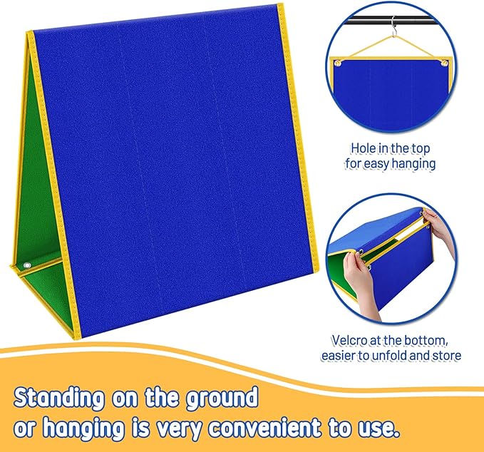 Foldable Felt Board for Toddlers Flannel Board Stories for Preschool Early Learning Interactive Storytelling Double Sided Felt Story Board Reusable Felt Play Boards for Kid (13 * 12)