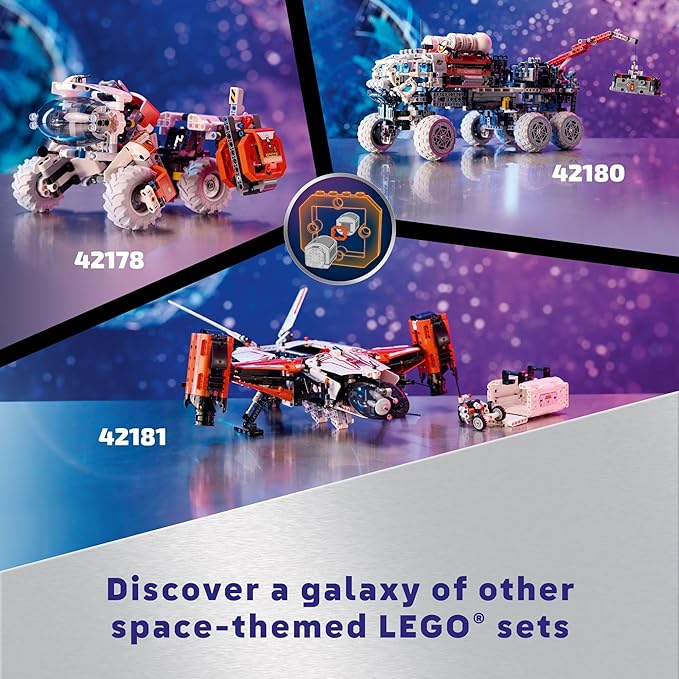 LEGO Technic Surface Space Loader LT78 Building Set, Space Toy for Adventure, Construction, Exploration and Building, Space Gift for Imaginative Play, Birthday Gift for 8 Year Old Boys & Girls, 42178
