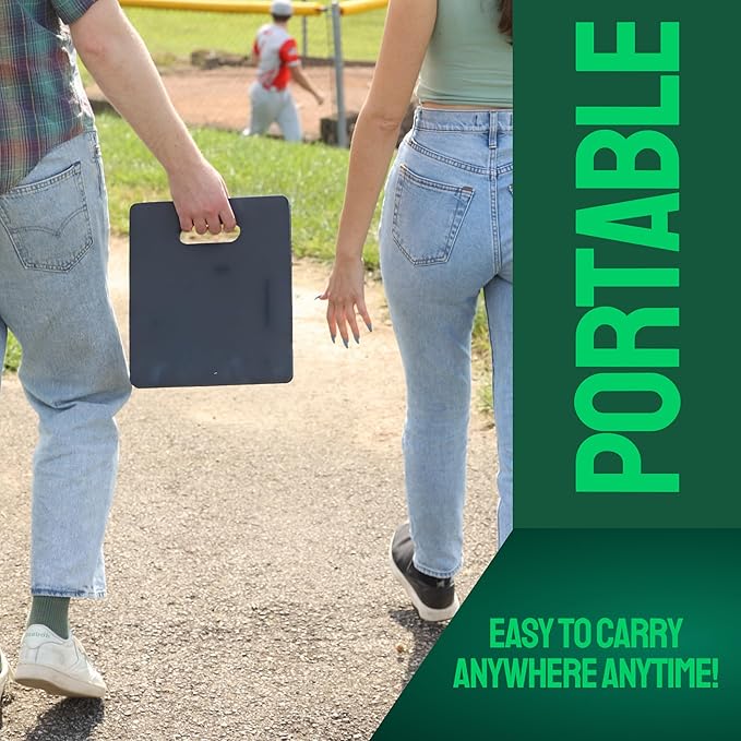 XCEL Stadium Seat Cushion (4 Pack), Multi-Use Kneeling Pads, Thick Bleacher Cushion Stadium Seats for Sports Larger Than Others, Outdoor Seating, Garage, Yoga Water Resistant and Soft (14" x 12" x 1")