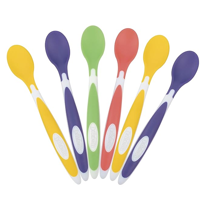 Dr. Brown's Soft-Tip Toddler Feeding Spoons, 24 Pack, Multi