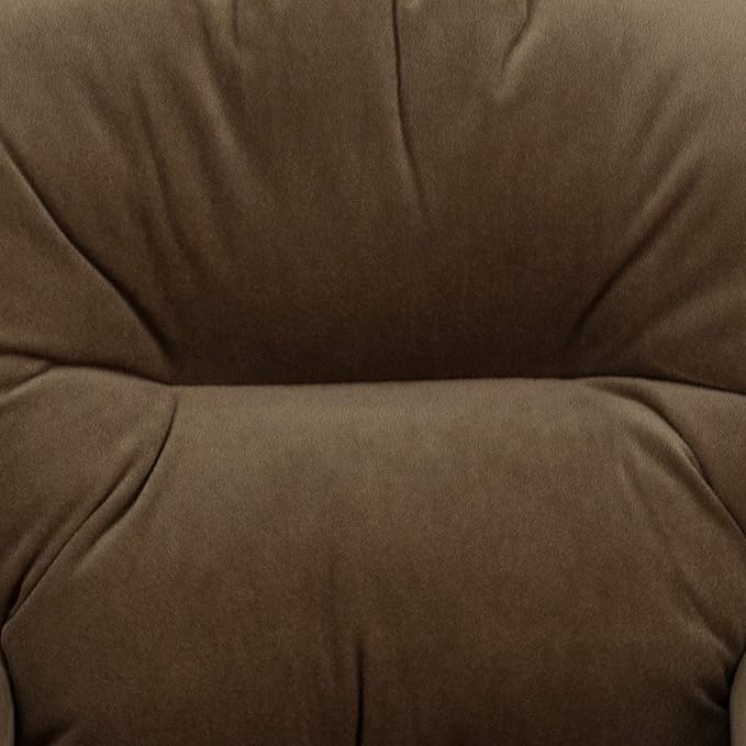 Flash Furniture Chandler Microfiber Kids Recliner with Cup Holder and Safety Recline, Contemporary Reclining Chair for Kids, Supports up to 90 lbs., Brown