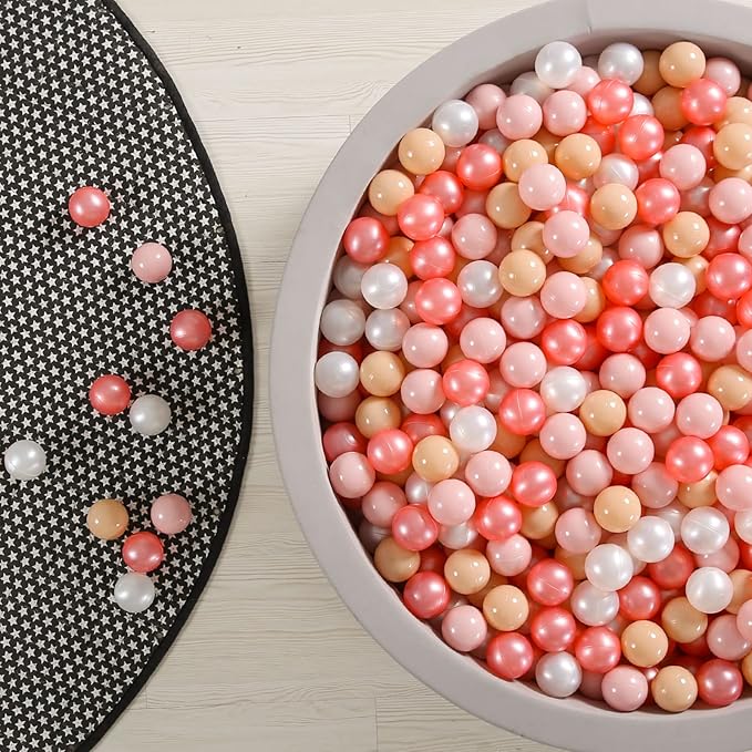 GOGOSO Ball Pit Balls for Toddles, Kids Plastic Balls for BallPit, Pool, Baby Party Accessories, Birthday Decoration 50 100 200 500 1000