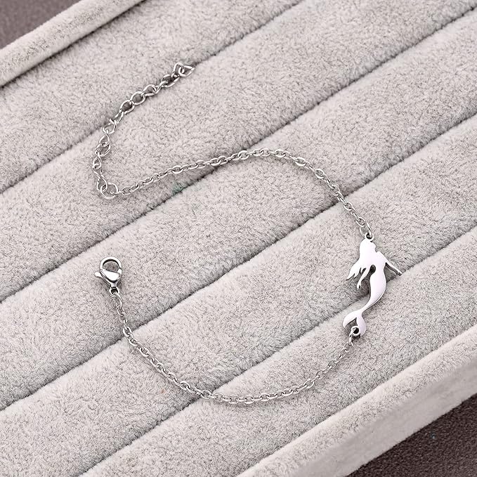 Jewelkeeper Mermaid Music Box & Little Girls Jewelry Set - 3 Mermaid Gifts for Girls - Jewelry Box for Girls