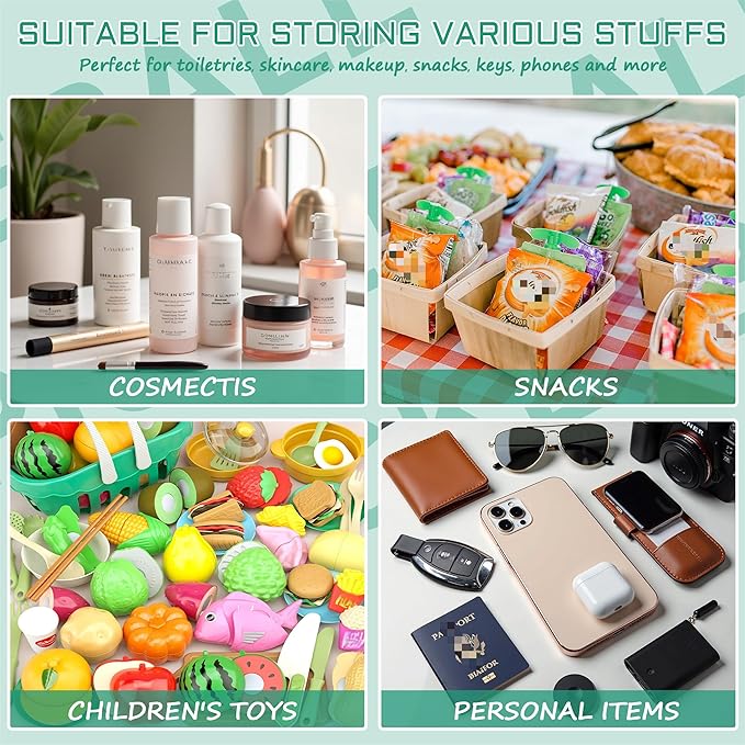 BuyCard 2 Pcs Golf Gifts Cosmetic Makeup Bag with Chenille Letter Patch, Clear Pouch PVC Organizer Purse, Waterproof Travel Bag, Portable Toiletry Storage Bag for Her Girls Friends Women