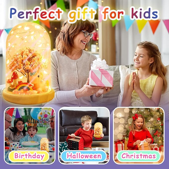 HONGID Make Your Own Unicorn Night Light - Unicorn Craft Kit for Kids,Unicorn Toys for Girls,Kids Christmas Gifts for Teen Girls Age 3+