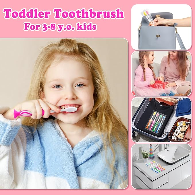 Disposable Toddler Toothbrush Kids Pack of 200,Manual Suction Cup Bulk Kids Toothbrushes Individually Wrapped Animal Toothbrush for Kids,Childrens,for Home,School,Camp,Daycare,Travel
