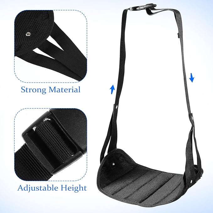 SHERCHPRY Desk Foot Hammock Oxford Comfortable Foot Rest Under Desk for Office Airplane Travel for Relaxation