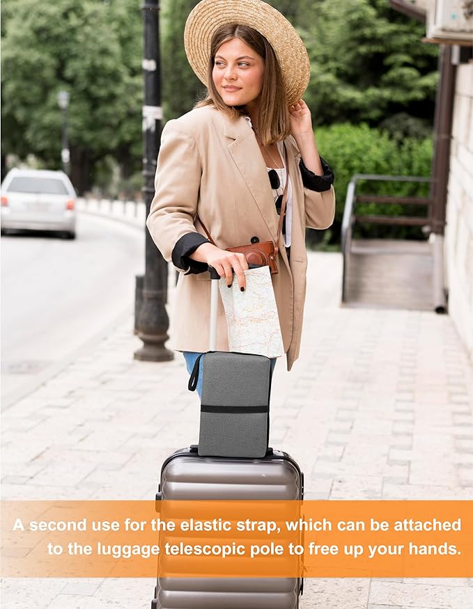 Airplane Seat Cushion Portable Travel Cushion for Comfort Foldable Stadium Pad with Breathable Fabric Seat Pad Perfect for Long Flights, Office, Bleacher, Camping