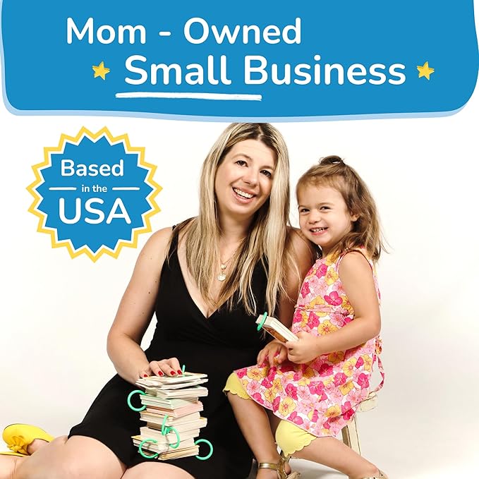 TOYVENTIVE First 200 Thick Toddler Flash Cards, 1 2 3 4 Year Old Letter, Number, Color, Animal, Baby Flash Cards Activities, Montessori Toys for Toddlers and Preschool, Toddler Learning Cards