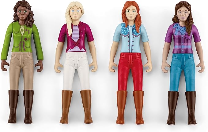 Schleich Horse Club Ride Out 40-Piece Playset Horse Gifts for Girls & Boys Ages 5+ with 4 Horse Rider Girls, 4 Horse Toys and Horse-Riding Accessories