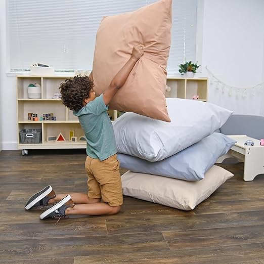 Children's Factory 27" Cozy Floor Set of 4-Elements Pillow, 4 Count