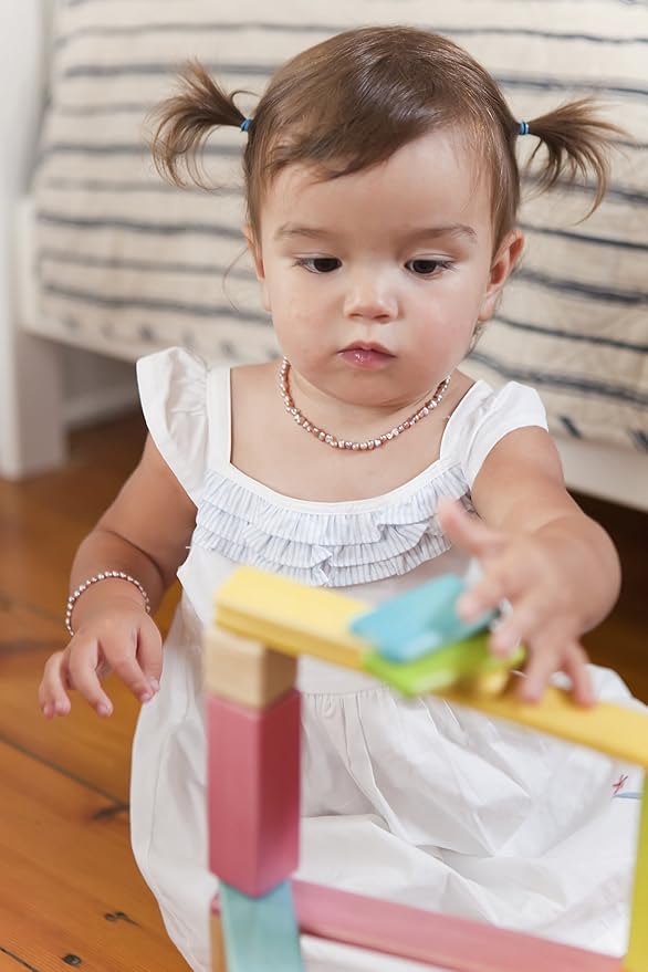 130 Piece Tegu Classroom Magnetic Wooden Block Set, Tints, 1-99 years old
