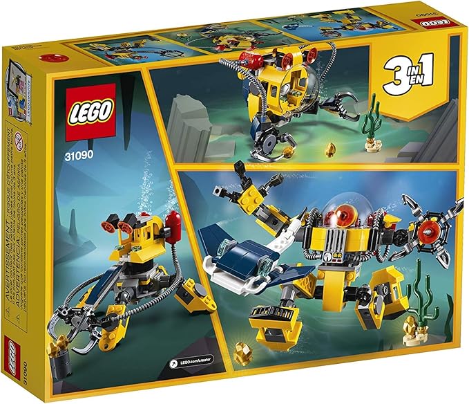 LEGO Creator 3in1 Underwater Robot 31090 Building Kit (207 Pieces)