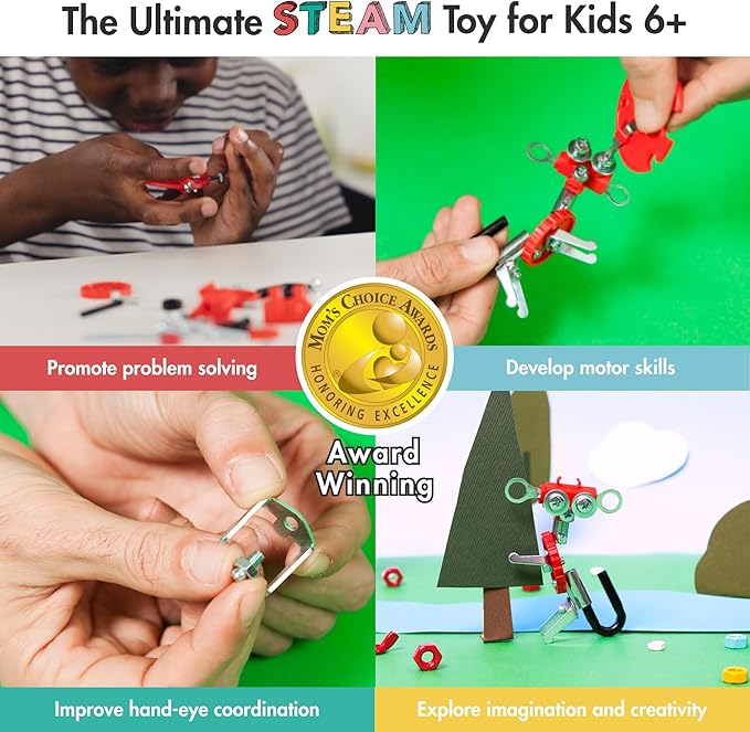 Stem Building Toys, Educational Build Your Own Monkey Robot Toy for Kids Age 6 7 8 9+ Year Old Boys and Girls, Animal Stem Toys Engineering Kit, Construction Toys Steam Gift