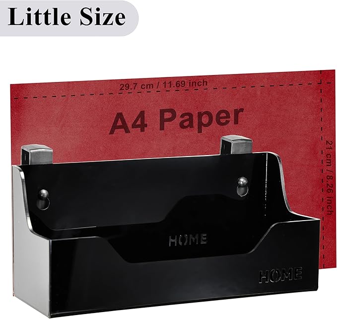 Bedside Caddy Hanging Storage Basket Little Plastic Beside Shelf Hang-on Storage Organizer for Collage Dorm Bunk Bed,Changing Table - Bedroom Essentials for Phone,Mini Speaker,Tissues (Black)