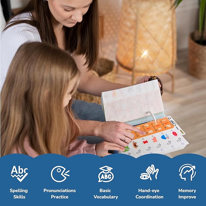 CHEFAN CVC Word Spelling Games, Phonics Flash Card Sight Word Games, Preschool Kindergarten Learning Activities, Montessori Educational Toy Gift for 3 4 5 6 Year Old Kids