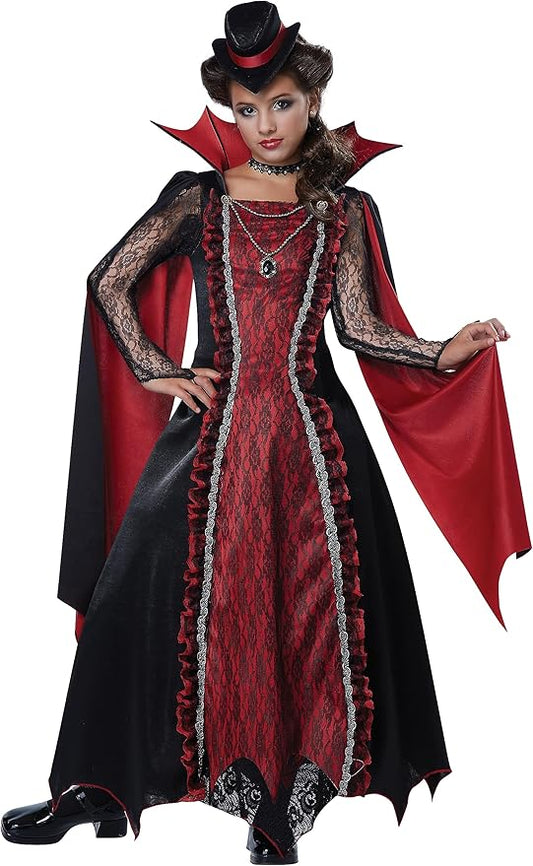 California Costumes Girls Victorian Vampira Costume Medium